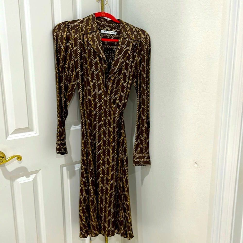 Brown and gold Trina Turk dress